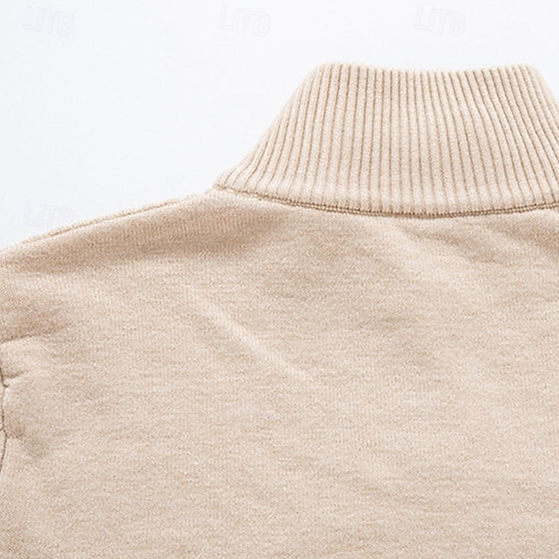 Herren Pullover Pullover mit Viertelreißverschluss Strickpullover Zopfmuster Stricken Normale Oberteile Gestrickt Einfach Viertelreißverschluss Mode Lässig Urlaub Alltagskleidung Bekleidung Herbst 2025 - $22.99 –P8