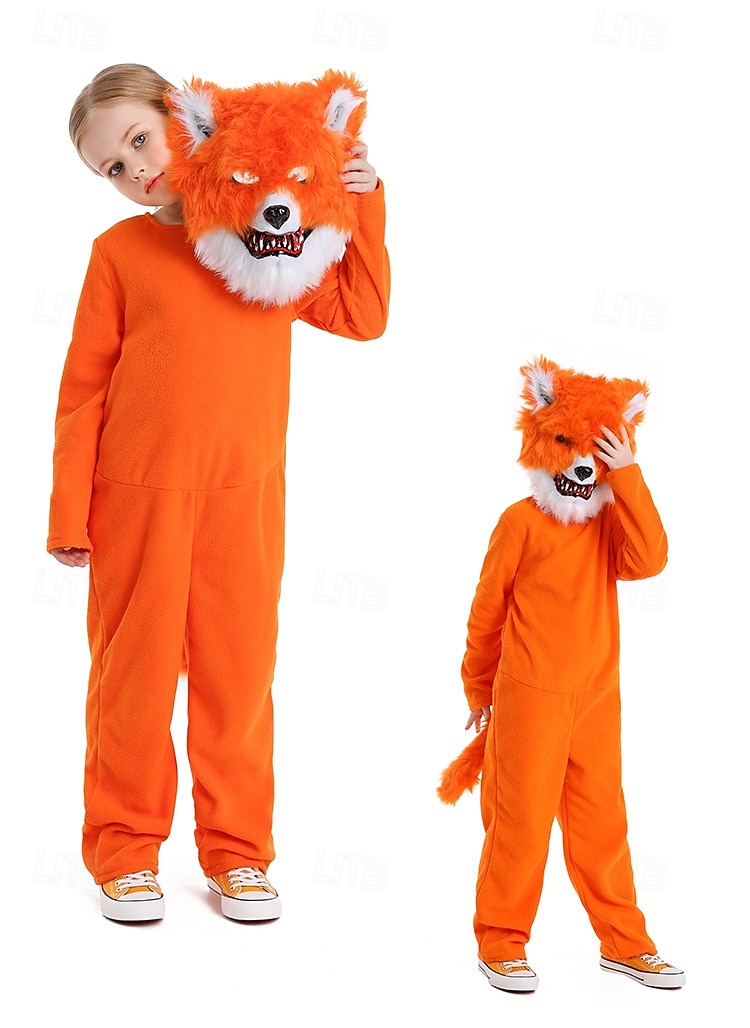 Zvířata Pohádka Liška Maska Kostým Onesie Postavy z pohádek Roztomilý Filmové kostýmy for Chlapecké Dívčí Dětské předvečer Všech svatých Karneval Světový den knihy Výkon Vzdělávací převlékán 2025 - $46.99 –P2