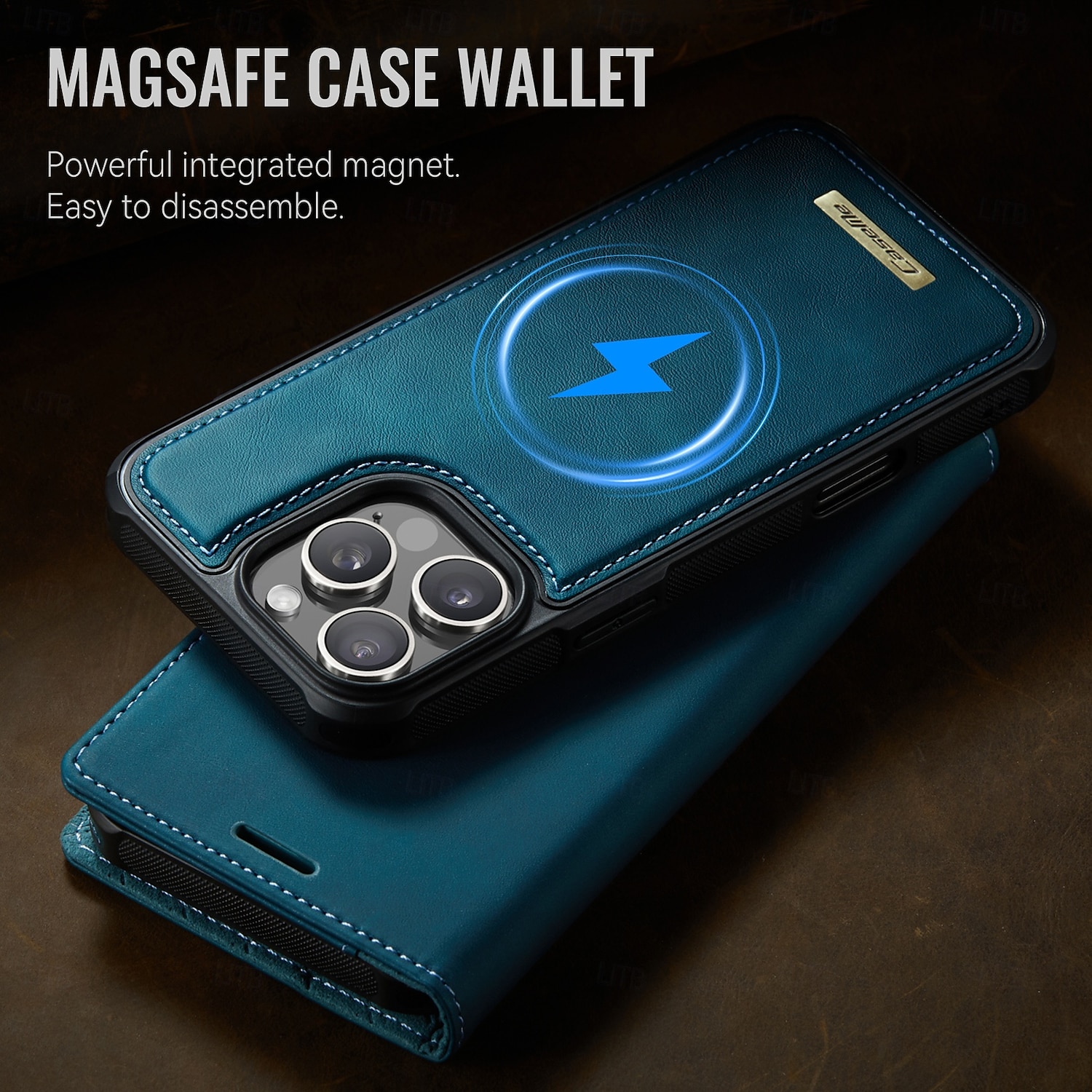 Phone Case For iPhone 16 iPhone 15 iPhone 14 13 12 11 Pro Max Plus Flip Cover Detachable Magnetic Support Wireless Charging TPU PU Leather 2025 - $21.99 –P5