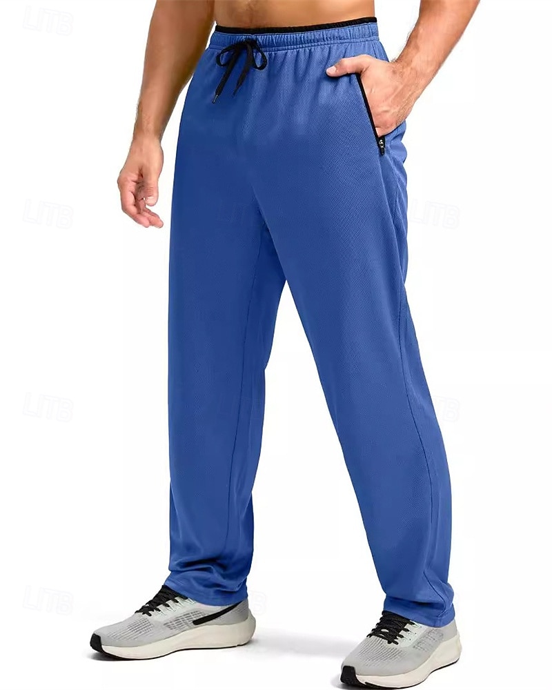 Per uomo Pantaloni da tuta Pantaloni Pantaloni della tuta a gamba dritta Tasca Elastico in vita Coulisse Blocco di colori Comodità Sport all'Aperto Quotidiano Moda Casual Nero 1 # Nero Micro-elastico del 2026 a $24.99 –P1