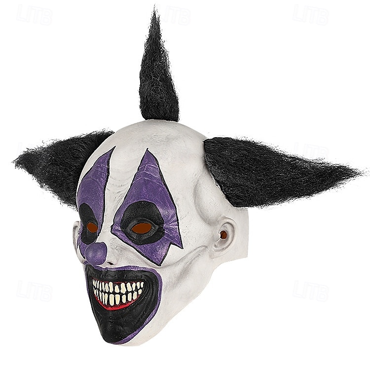 Maschera da clown malvagio di Halloween per adulti, maschera in lattice per costumi spaventosi realistici, maschera da Joker sorridente e inquietante per cosplay, spettacoli, feste al bar e del 2025 a $22.99 –P8