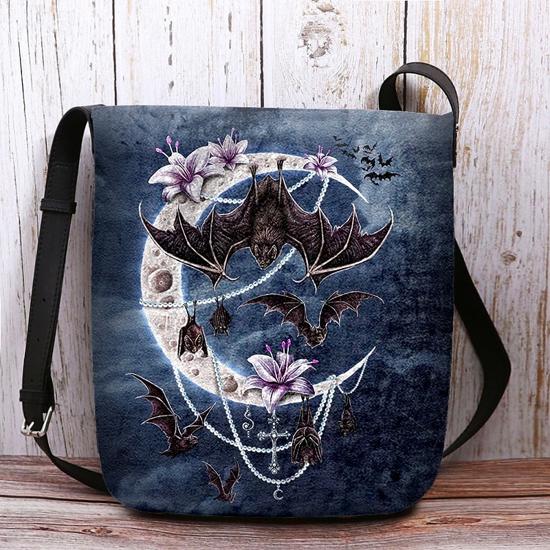 női halloweeni tökös crossbody táska - boszorkánykalap és macskaminta, állítható pánttal, könnyű, bolyhosított válltáska, tökéletes ünnepi bulikra és trick or treat eseményekre 2025 - $19.99 –P9