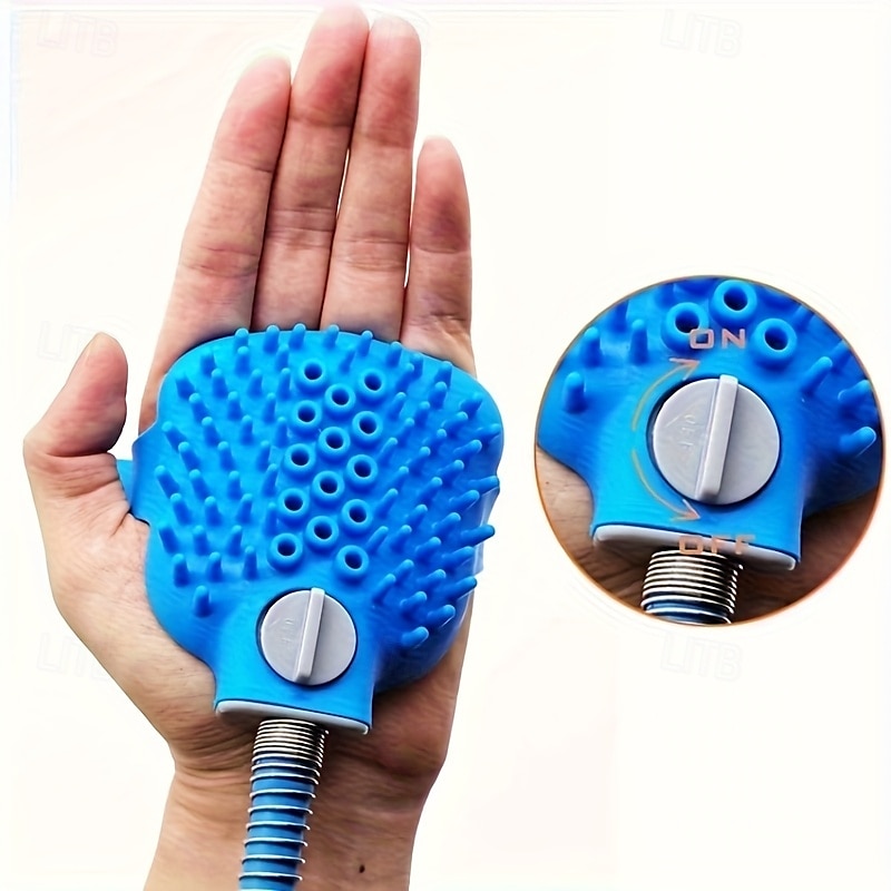Outil de bain pour chevaux 5 en 1 et brosse douce, brosse polyvalente pour chevaux avec buse de tuyau d'arrosage, outil de massage pour toilettage de chevaux adapté aux bovins, chevaux, moutons, etc. de 2025 ? $27.99 –P12
