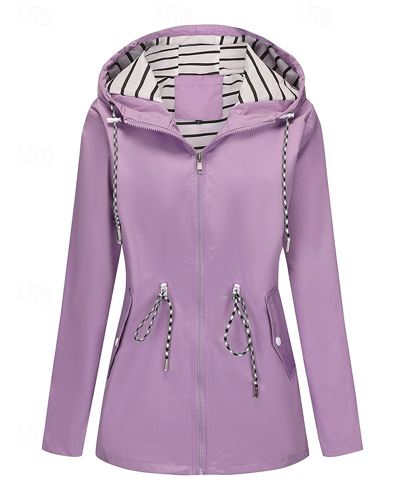 Women's Windbreaker Softshell Jacket Hiking Jacket Outdoor Waterproof Windproof Hiking Outfits Hiking Clothes Spring Autumn / Fall Top Camping / Hiking / Caving Running Black Yellow Pink 2025 - $34.99 –P11
