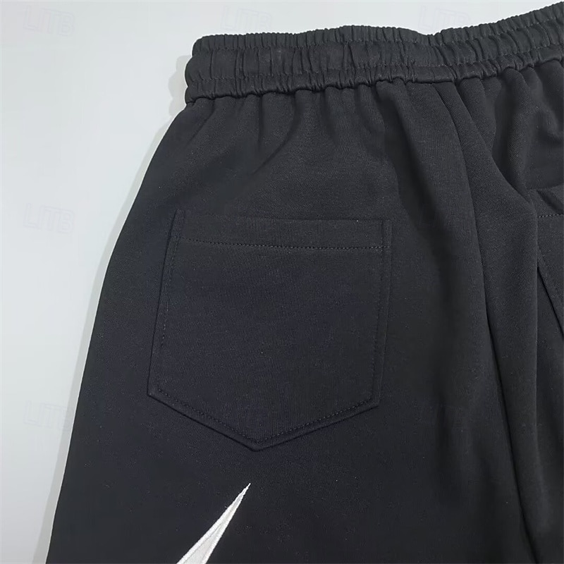 Herren Sporthose Jogginghose Hose Tasche Elastischer Bund Kordelzug Farbblock Komfort Sport im Freien Täglich Mode Lässig Schwarz Mikroelastisch 2025 - $27.99 –P7