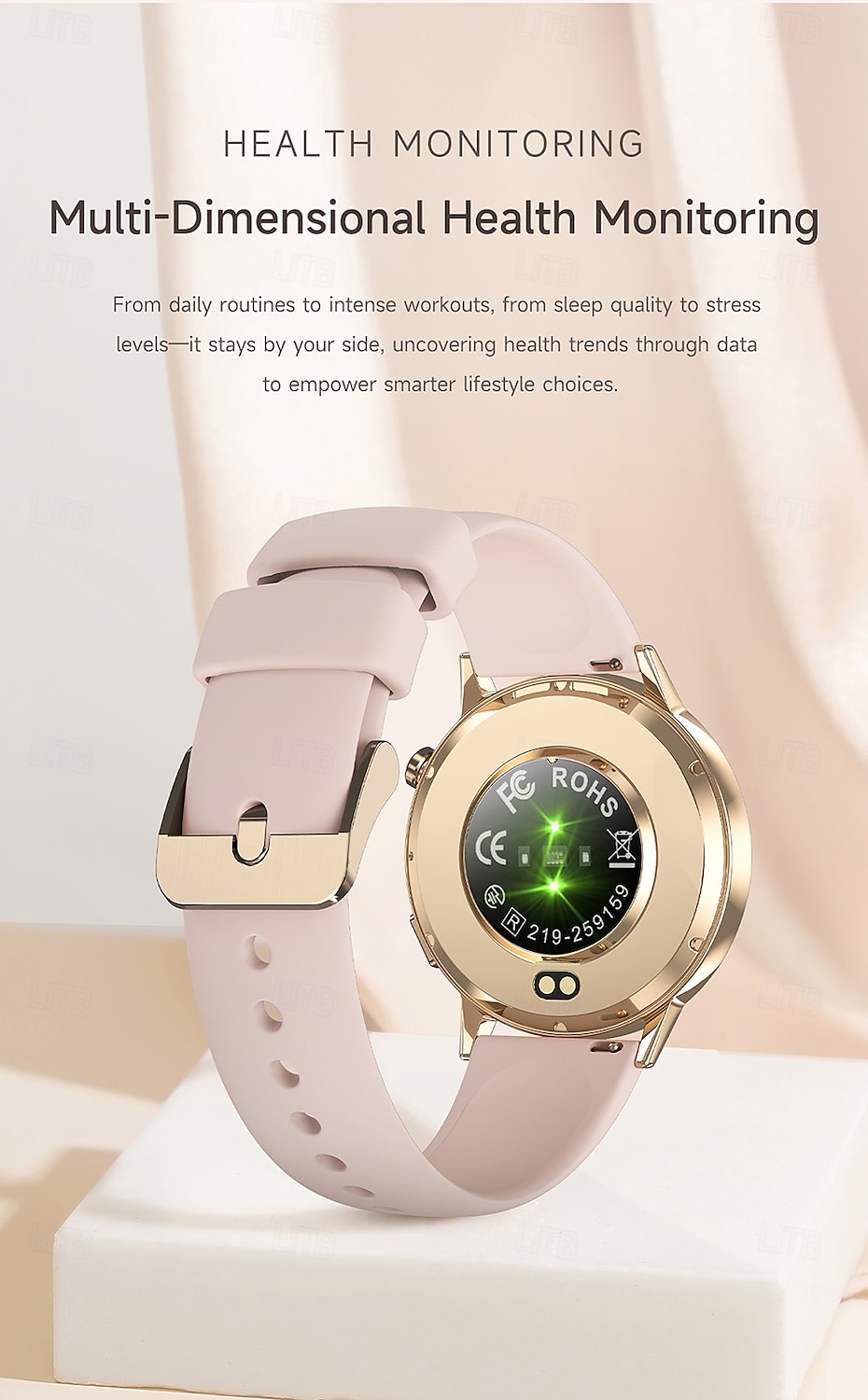 iMosi G34 Okos óra 1.32 hüvelyk Intelligens Watch Bluetooth Lépésszámláló Hívás emlékeztető Testmozgásfigyelő Kompatibilis valamivel Android iOS Uniszex Kéz nélküli hívások Vízálló Média kontroll IP68 2026 - $61.99 –P6