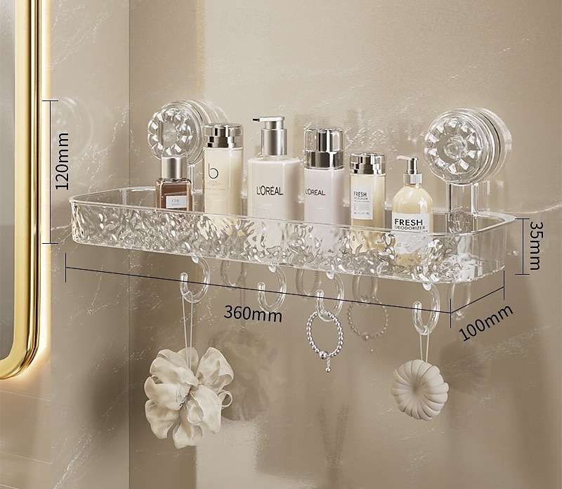 Light Luxury Style Punch-Free Storage Rack Suction Cup Corner Shelf Bathroom Triangle Organizer Wall Mounted No Drilling Washstand Rack for Toiletries and Essentials 2025 - $17.49 –P7