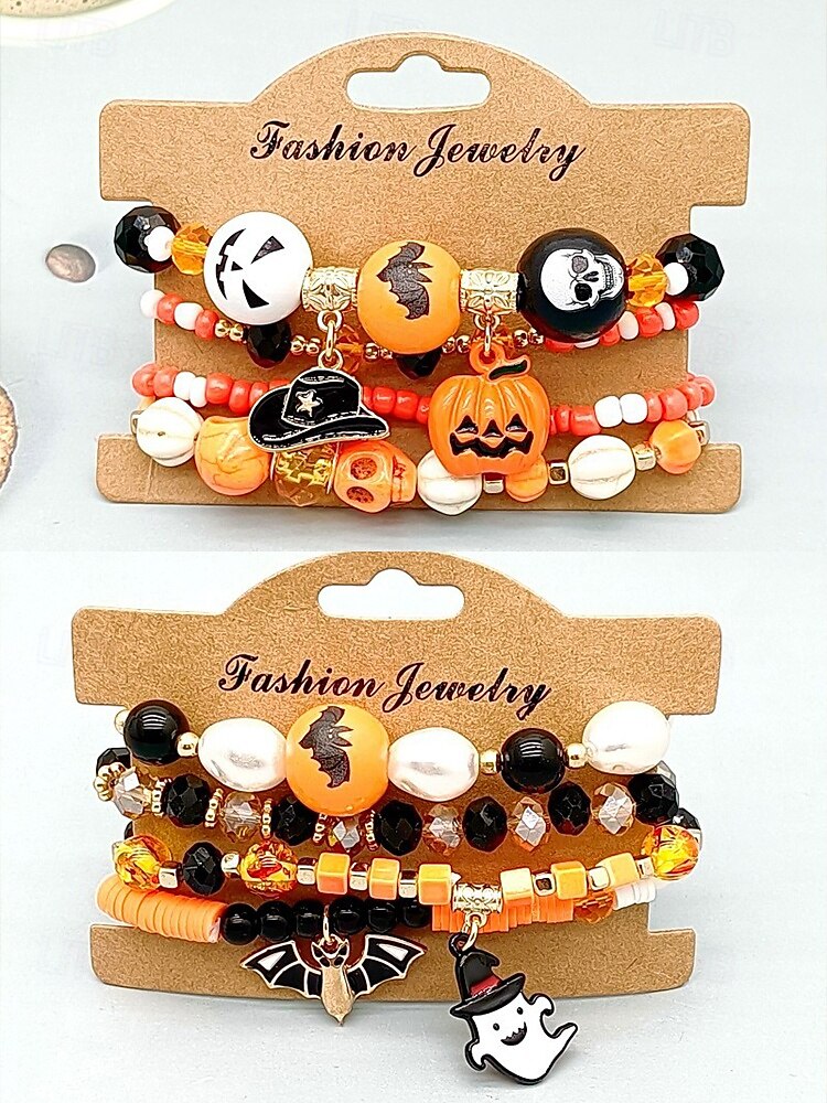 Per donna Braccialetto Set di bracciali Acrilico Lega Helloween del 2025 a $7.99 –P7