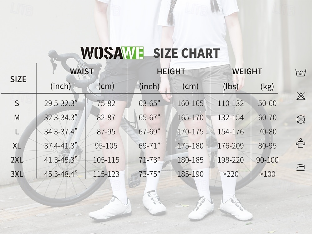 wosawe zomer racefiets speed mountain shorts multifunctionele fietsbroek met zakken ademend snel drogend fietsshirt bd129 2025 - $46.99 –P1
