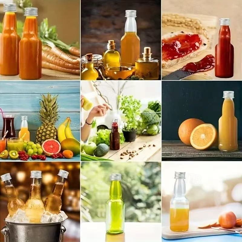 50 Stück Mini-Schnapsflaschen mit Trichter und Deckel, 50 ml/1,7 oz klare Plastikflaschen für Alkohol, Partygeschenke für Hochzeit, Geburtstag, Bierfest, Bar-Events 2026 - $23.99 –P8