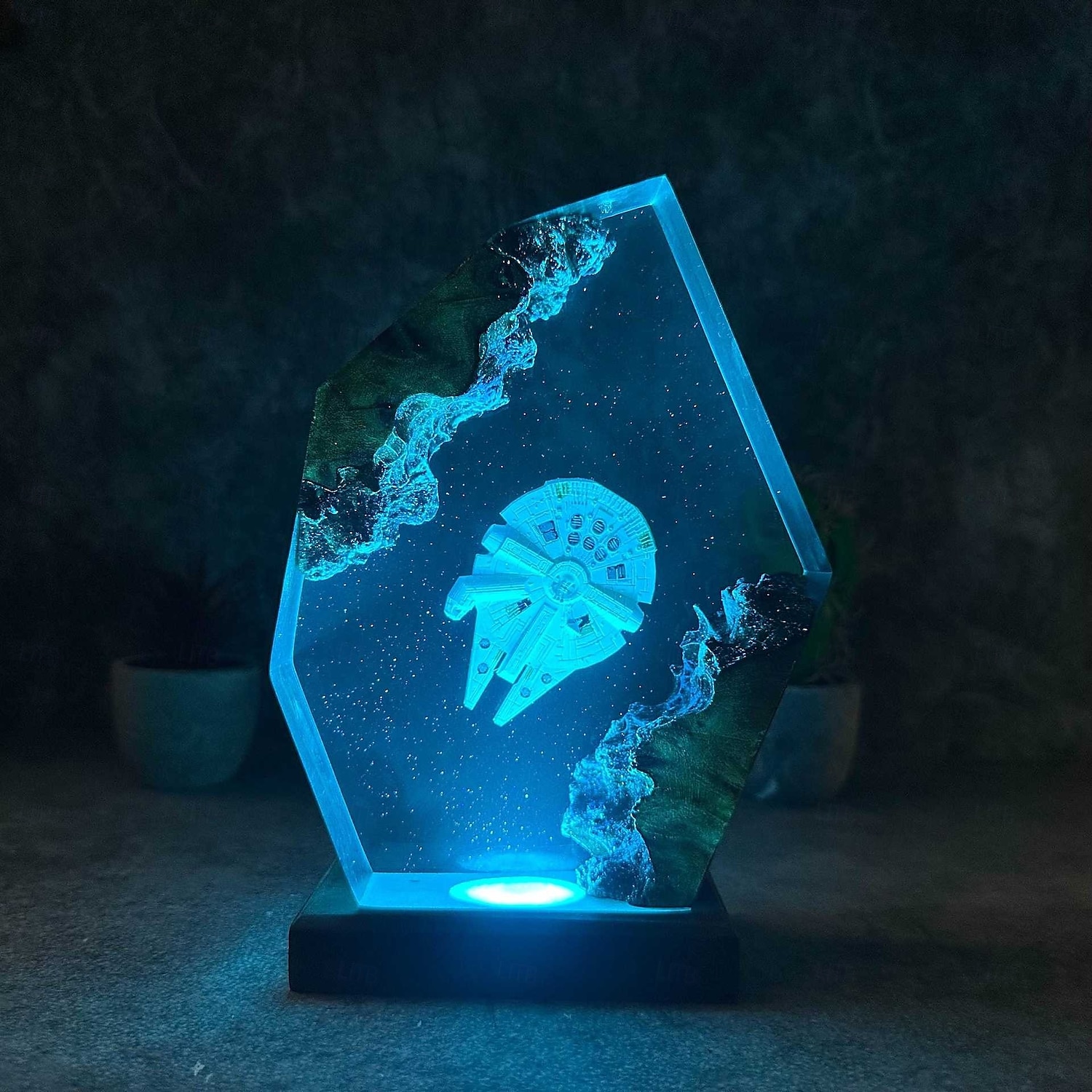 luce notturna galassia, lampada astronave, epossidica, lampada in resina, regalo personalizzato del 2025 a $69.99 –P3
