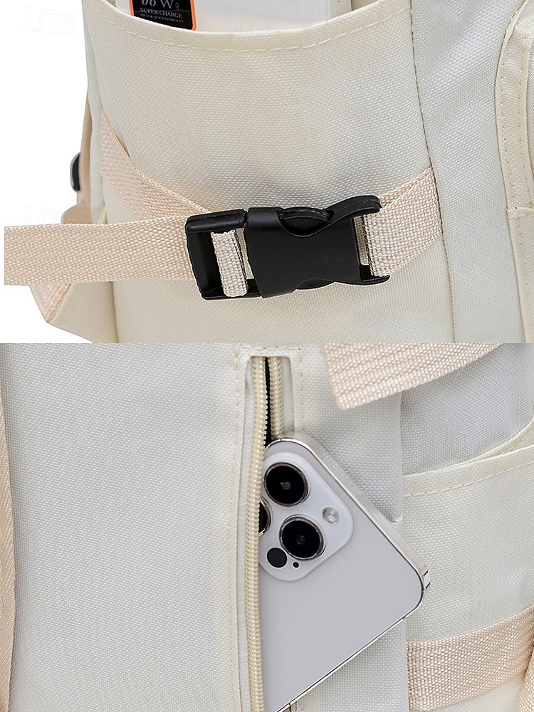 Sac à dos minimaliste de grande capacité pour étudiants et navetteurs – sac à dos pour ordinateur portable multi-poches avec sangles latérales et boucle avant pour l'école, les voyages ou un usage quotidien de 2025 ? $18.99 –P8