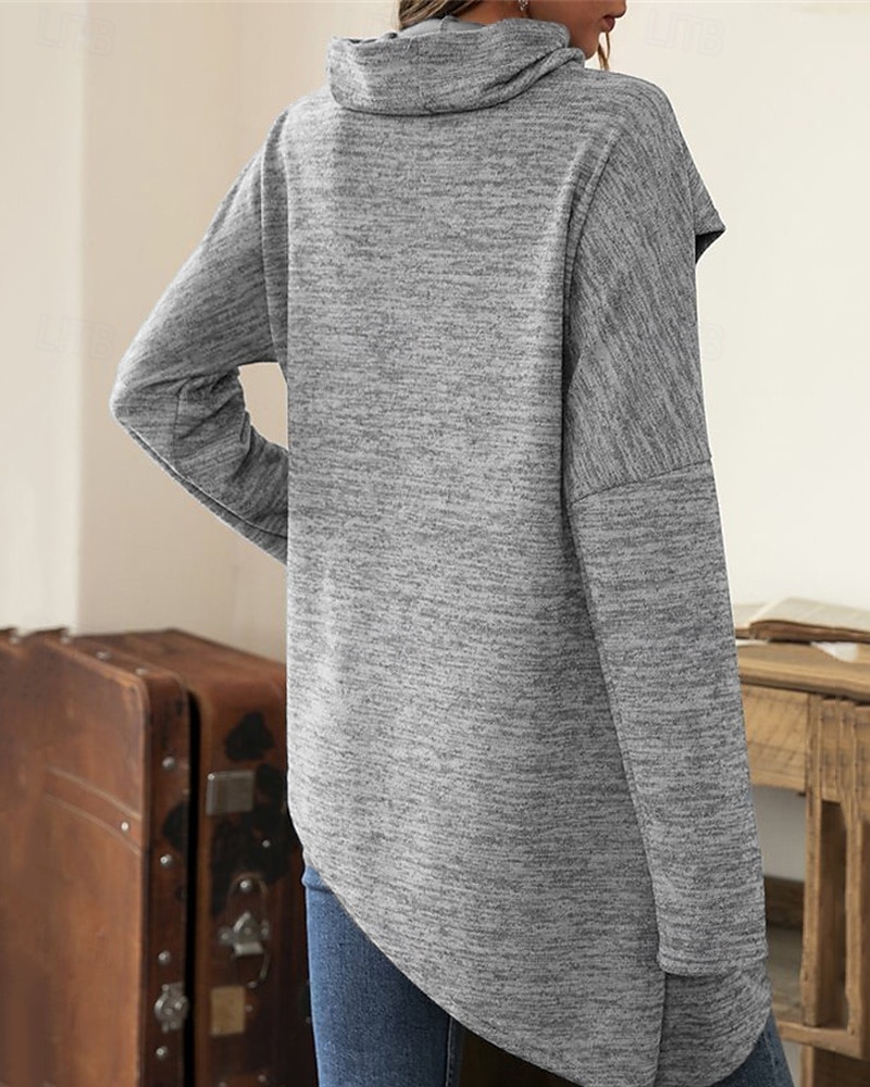 Damen Pullover Mode Täglich Lässig Einfarbig Gerippt Kapuze Gestrickt Langarm Normale Oberteile Stricken Täglich Ferien Ausgehen Schwarz Wein Herbst Winter 2025 - $27.99 –P10