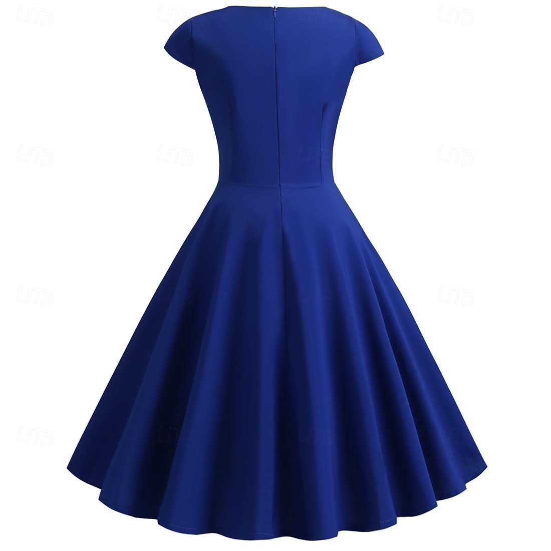 Rétro Vintage Années 1950 Rockabilly Midi Robe Robe trapèze Robe Évasée Ajusté & Évasé Col en V Femmes Halloween Carnaval Saint-Valentin Occasionnel Retour à la maison Soirée à thème rétro Adulte Robe de 2025 ? $25.99 –P32