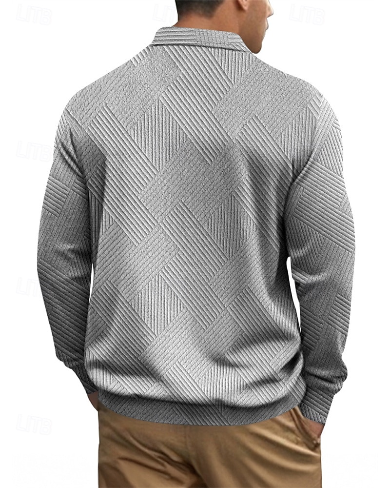 Homme Veste Légère Veste Décontractée Vacances Quotidien Respirabilité Avec Poches Jacquard Printemps Automne Uni Mode Classique Revers Régulier Noir Blanche bleu marine Kaki Gris Claire Veste de 2025 ? $29.99 –P17