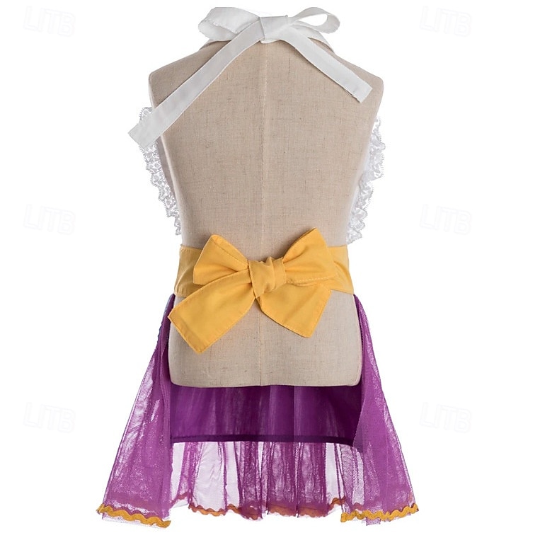 La Bella y la Bestia, cuento de hadas, Sra. Potts Chip, delantal, vestido, disfraz, película, cosplay para niños, adultos, Halloween, carnaval, Día Mundial del Libro, actuación, disfraz educativo, 2025 - $51.99 –P4