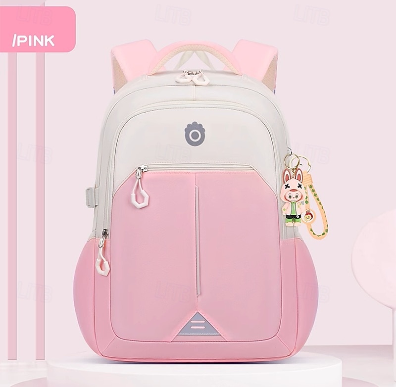 Enfant Garçons Fille Sac à Dos Cartable Sac à Dos Fonctionnel Sac à dos scolaire École Polyester Réglable Grande capacité Imperméable Fermeture éclair Noir Rose Claire Violet de 2025 ? $34.99 –P8