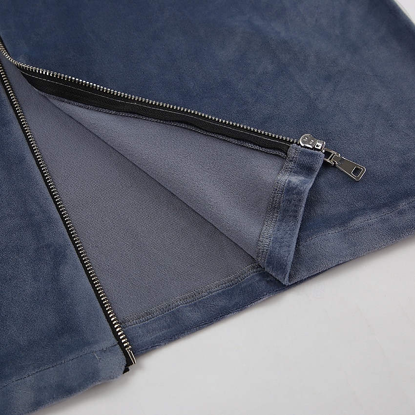 Damskie Moda Moda miejska Codzienny Dres Długi rękaw Kaptur Jednokolorowe Na zewnątrz Urlop Joga Niebieski Wiosna Regularny 2025 - $47.99 –P6