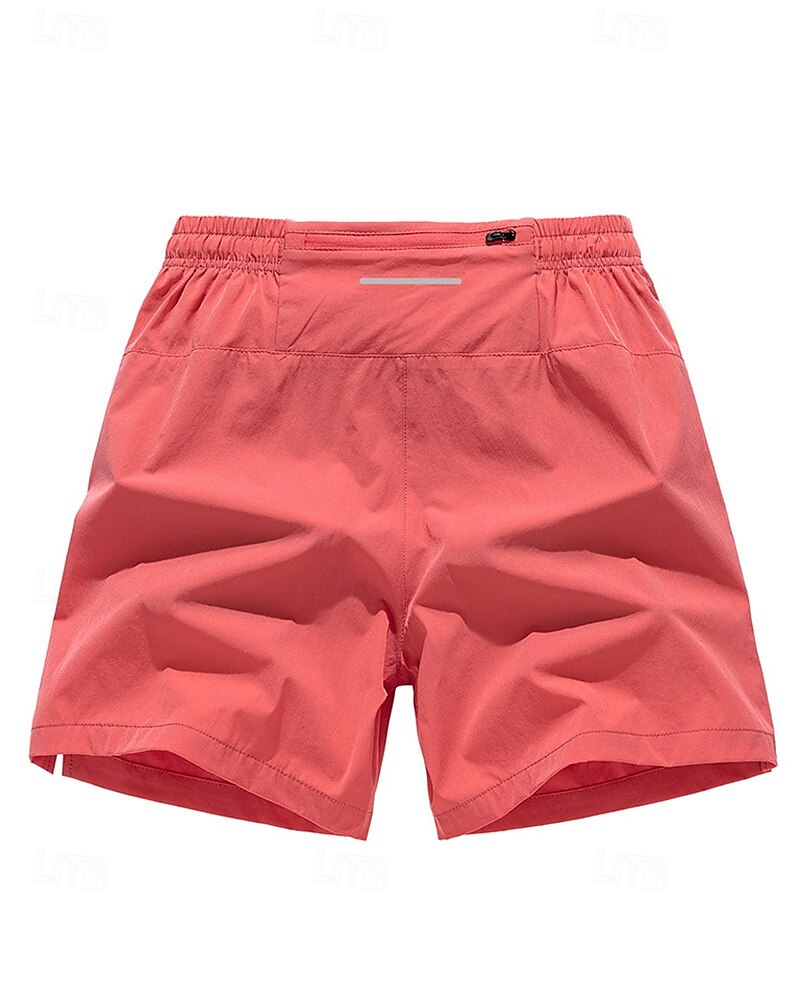 Herren Laufshorts Trainingsshorts Reißverschlusstasche Hohe Taille Unterteile Athleisure Fitnessstudio Trainieren Schnelltrocknend Atmungsaktiv Fitnesstraining Outdoor Laufen Normale Passform 2025 - $13.19 –P5