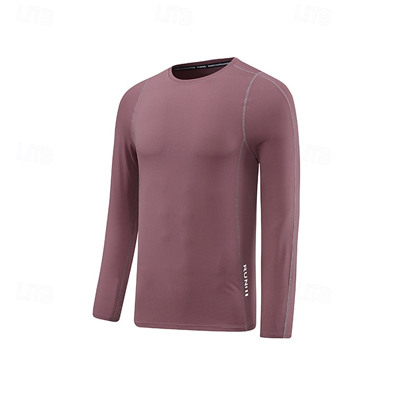 Miesten Performance paita Urheilullinen t-paita Pitkähihainen Tiukka pyöreä kaula-aukko Topit Ulko- Nopea kuivuminen Hikeä siirtävä Hajua estävä Hengittävä Kevät Syksy Nylon Musta Vaalean vihre 2026 - $25.99 –P2