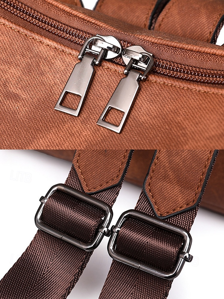 Sac à dos convertible en similicuir pour femme – Sac à bandoulière vintage multi-poches avec pompon pour les déplacements quotidiens, les voyages et le travail de 2025 ? $34.99 –P9