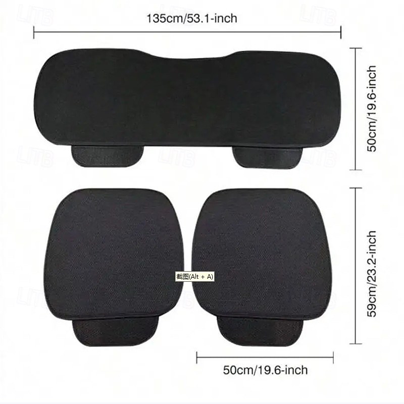 3 Piece Set Summer Car Seat Cushion Ice Silk Car Seat Cushion Single Piece Backless Cool Cushion 2026 - $41.99 –P8