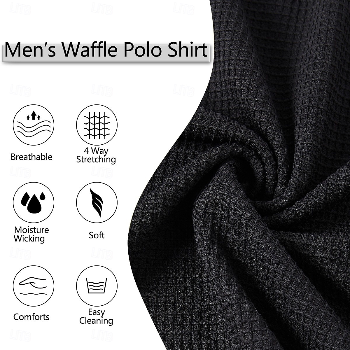 Herren Waffel-T-Shirt Waffel-Henley-Hemd Langarm Stehkragen Frühling & Herbst Ganzjahres Einfarbig Mode Basic Lässig Taschen Falscher Zweiteiler Straße Lässig Sport Schwarz Marineblau Armeegrün Top 2025 - $21.99 –P5