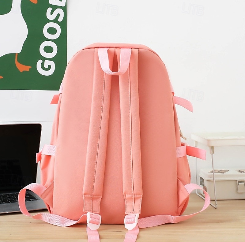 Ensemble de sac à dos vert 5 en 1 pour filles avec de jolis accessoires – sac d'école léger avec fourre-tout, trousse et pochette à cordon pour les adolescentes et un usage quotidien de 2025 ? $29.99 –P5