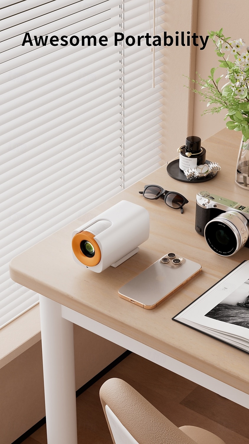 Super Convenient Mini Projection Home Theater 1080p Android Intelligent High-definition Home Wireless Projection Android Version Supports Wireless Same Screen Mobile Phones Supports USB Flash Drives 2025 - $68.99 –P13