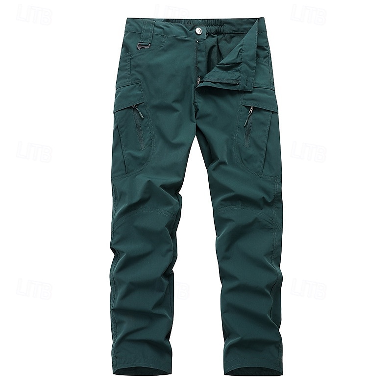 Herren Cargo-Hosen Hose Knöpfe Mehrere Taschen Einfach tragbar Outdoor Täglich Campen und Wandern Mode Klassisch Schwarz Khaki 2025 - $27.99 –P11