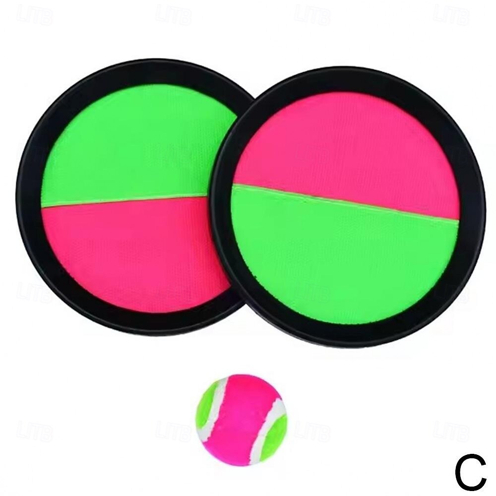 Set di gioco con palla appiccicosa con pagaia a ventosa, giocattolo colorato in plastica da lanciare e catturare per il divertimento in famiglia, attrezzatura sportiva interattiva all'aperto per del 2025 a $11.99 –P20