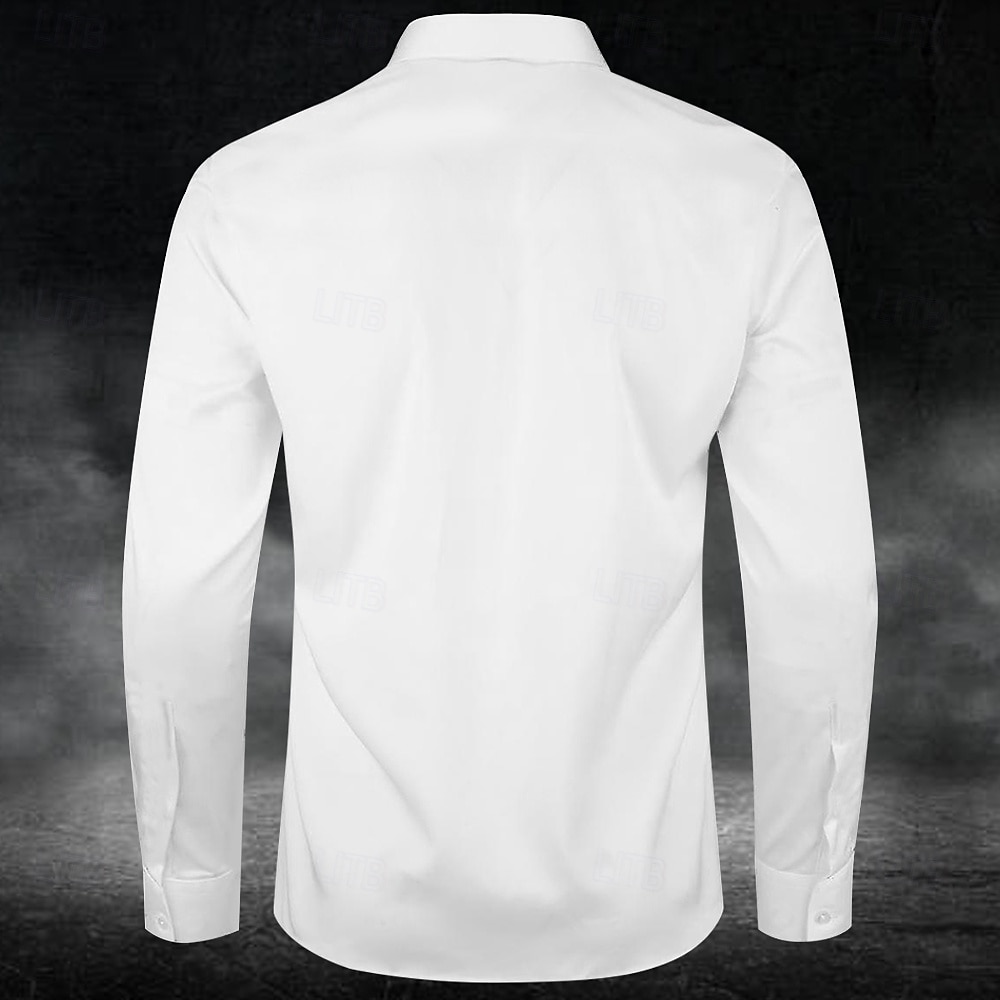 Halloween Per uomo Schizzi di sangue impronta digitale Macchie di sangue Camicia Camicia con Bottoni Manica Lunga Gotico punk oscuro Ferie Abbigliamento casual alla moda Estate Primavera Collo del 2025 a $25.99 –P2