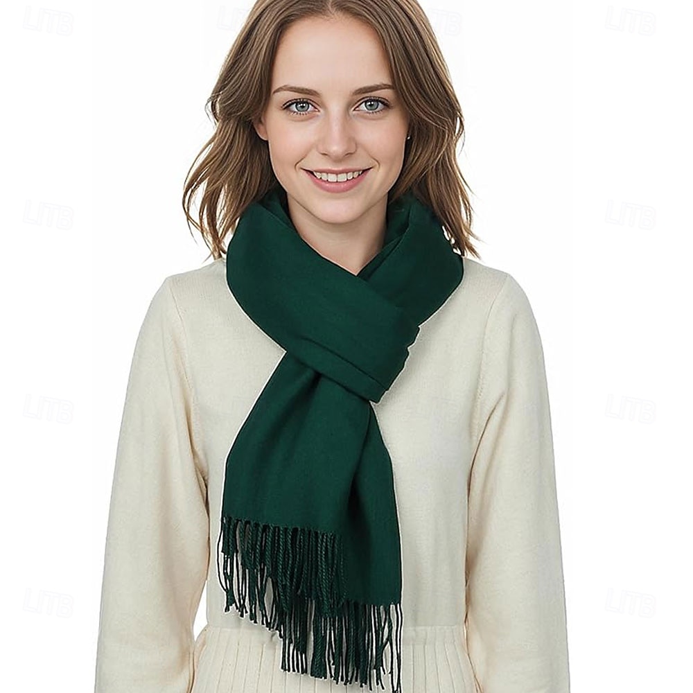 Pashmina-sjal, sjal til kvinner, stort vinterskjerf, myke sjal og sjal til aftenkjoler, sjal til bryllup 2025 - $37.99 –P7