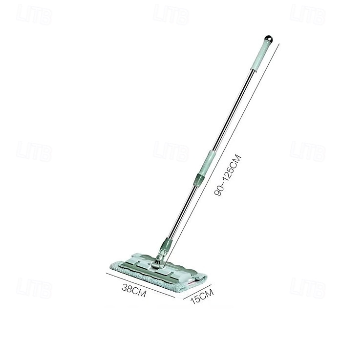 Queens Finders, mocio in microfibra girevole a 360 gradi, mocio piatto regolabile con manico in acciaio inossidabile e 4 panni lavabili riutilizzabili per la pulizia della casa del 2025 a $23.99 –P24