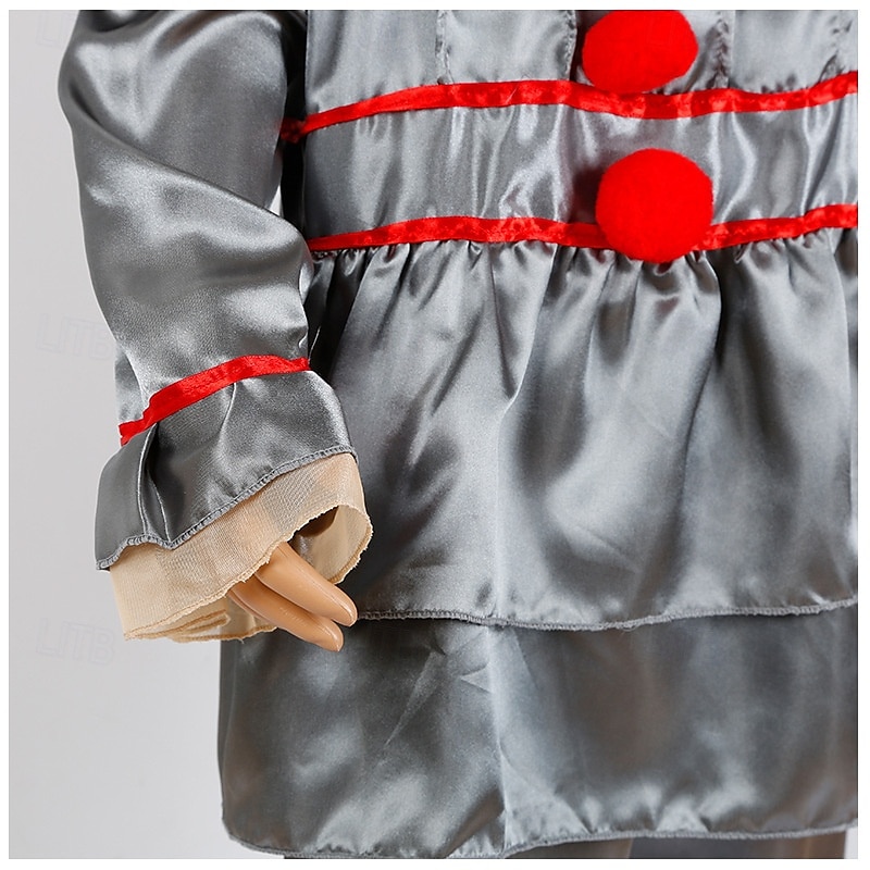 Clown Pennywise Halloween Kostüm Es Horror Gruseliges Kostüm Kinder Jungen Mädchen Halloween Karneval Leistung Party Einfache Halloween-Kostüme Verkleiden 2025 - $32.99 –P5