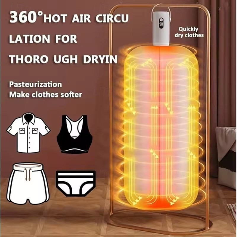 Portable Clothes Dryer Compact Electric Drying Machine for Home Foldable Clothes Dryer Convenient Clothing Drying in Dormitories 2026 - $32.99 –P3