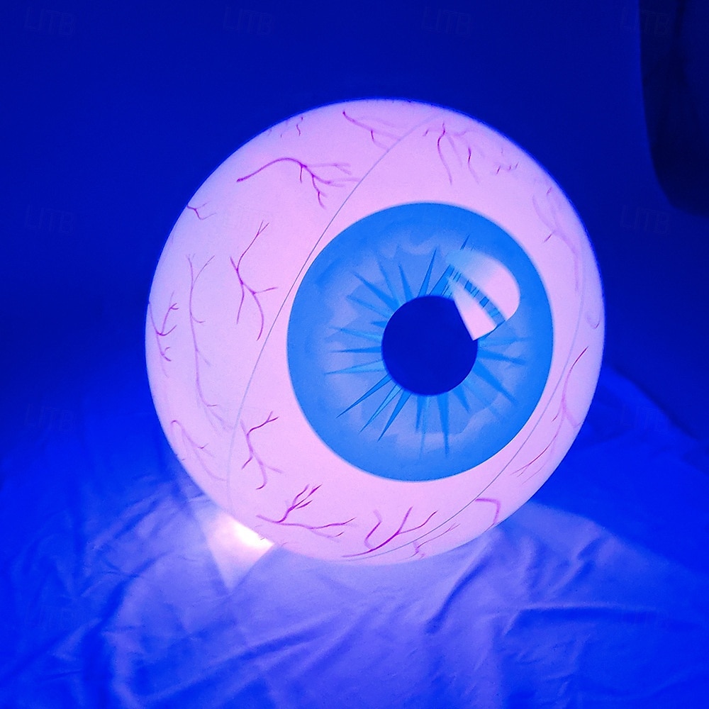 1 ks halloween 40/60cm nafukovací vzduchový model rgb oční dekorační lampa vnitřní a venkovní nádvoří zahradní párty hororová a podivná atmosféra dekorační světla 2025 - $15.99 –P30