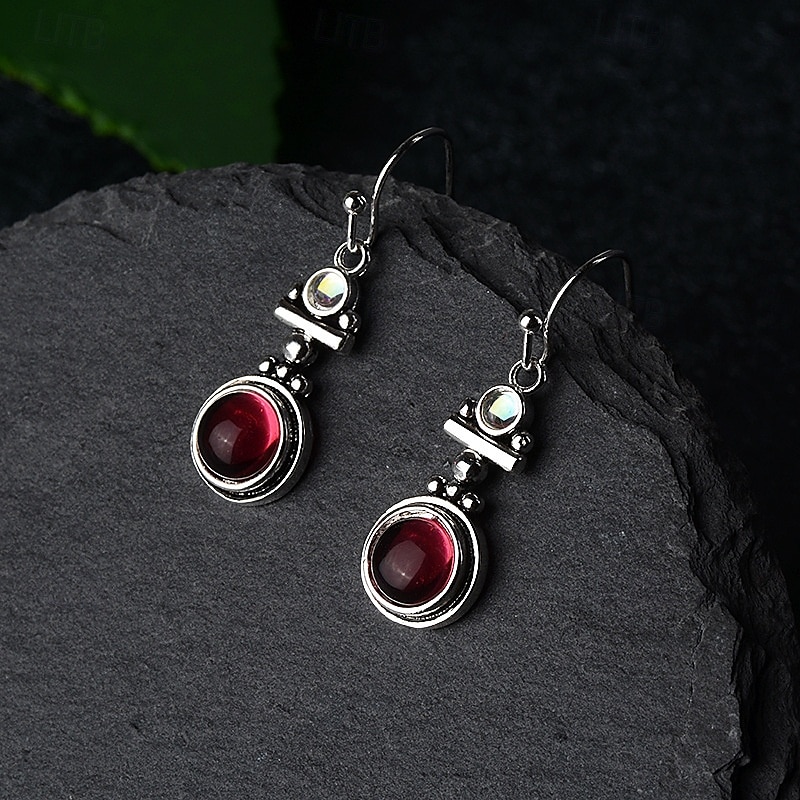 Femmes Boucles d'oreilles Tropical Joie Élégant Des boucles d'oreilles Bijoux Rouge Bordeaux Pour Soirée de 2025 ? $25.99 –P1