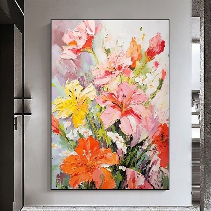handgemachtes Ölgemälde auf Leinwand, Wandkunst, Dekoration, modern, abstrakt, 3D, dicke Ölblumen für die Inneneinrichtung, gerollt, rahmenlos, ungedehntes Gemälde 2025 - $125.99 –P14