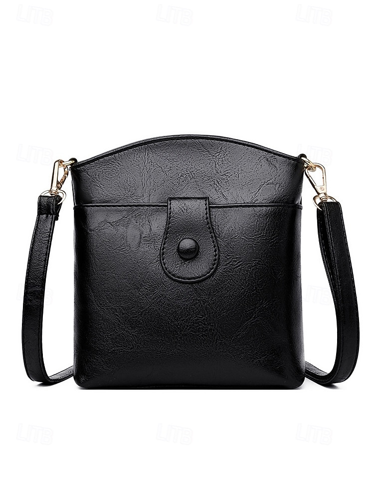 Women's Faux Leather Crossbody Bag with Multiple Compartments – Vintage Casual Shoulder Purse for Daily Commute, Shopping and Travel 2025 - $19.99 –P4