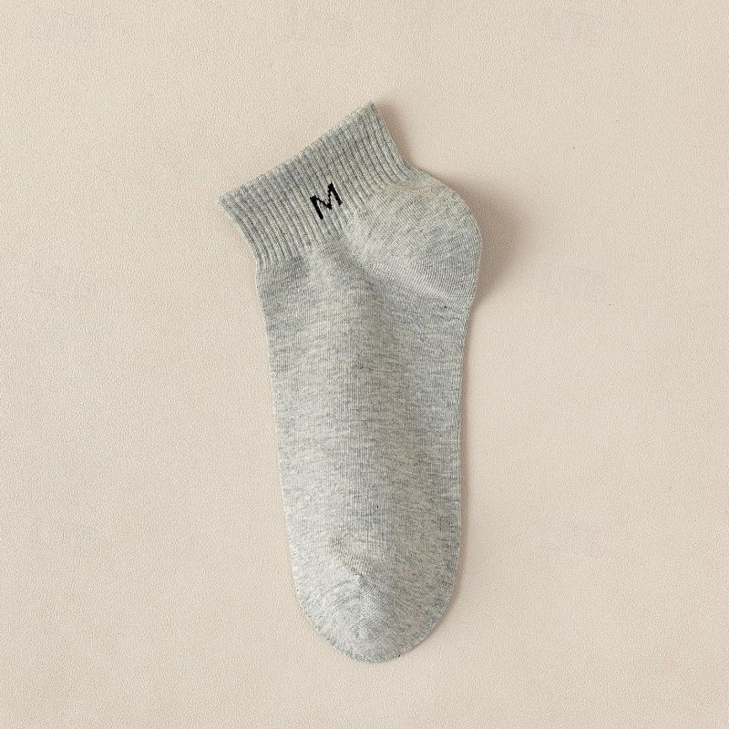 Per uomo 10 coppie Pacchi Multipli Calzini Calzini da Corsa Calzini Casual Nero+Bianco+Grigio Nero Colore Lettera Vacanza Sport & Outdoor Quotidiano Base Medio Primavera Autunno Moda Casual del 2025 a $6.99 –P9