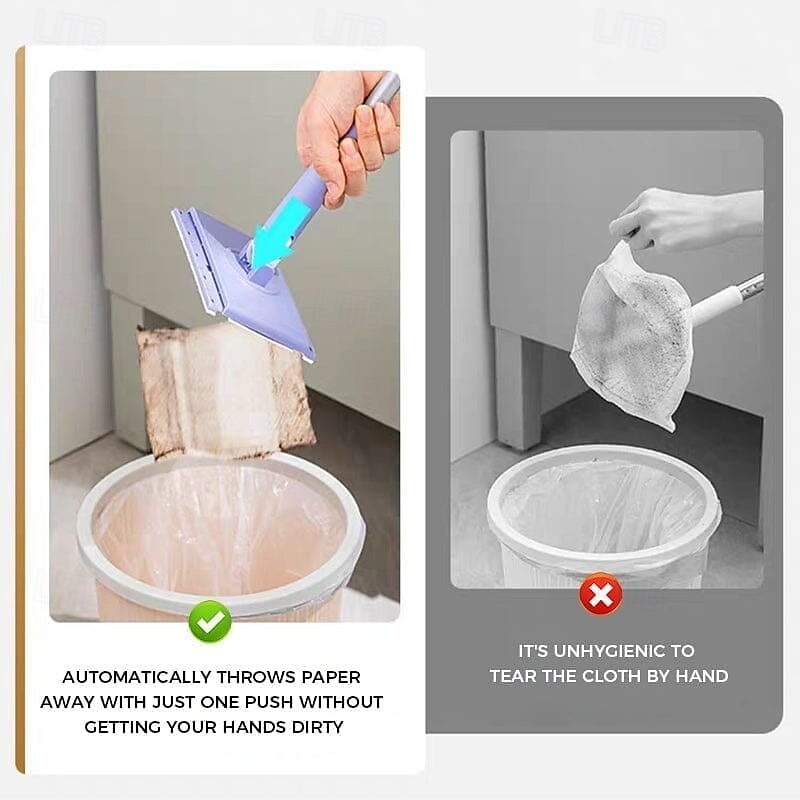 Cloth Changing Mini Mop for Home Use, Flat Lazy Mop with Clamp Design, Mini Cleaning Tool for Face Towels, Wet Wipes and Daily Household Cleaning 2025 - $9.99 –P9