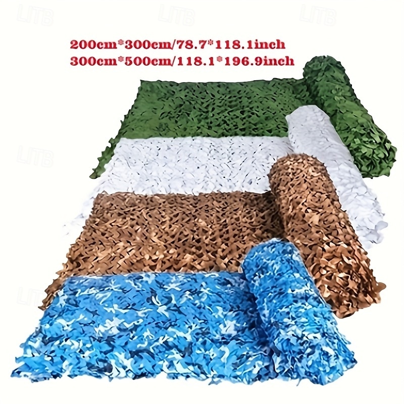 1pc Camouflage Netting Universal Fit Woven Oxford Cloth Greenery Green for Hillside Greening Sun Shade Christmas & Munich Beer Festival Decor 1pc 2025 - $15.49 –P13