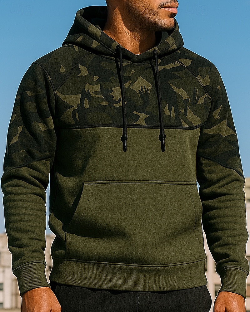 Per uomo Top casual Felpa con cappuccio Felpe Con cappuccio Manica Lunga Top Athleisure Mimetico Protezione Solare Antivento Escursionismo Allenamento Atletico abbigliamento sportivo Abbigliamento del 2025 a $23.99 –P3