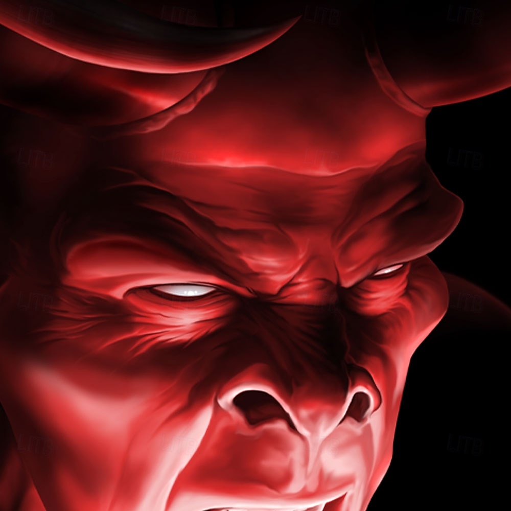 tw017ap Shadow Demon von Tom Wood Herrenhemd mit menschlichem Gesicht und Knöpfen, langärmelig, Designerhemd, limitierte Künstleredition 2025 - $25.99 –P2
