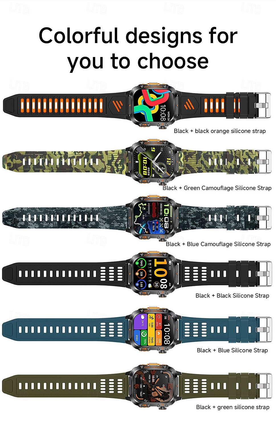 New Imosi GPS Smart Watch 2.01 Ultra HD Display Built-in GPS & Compass Make/Receive Phone Calls Smartwatch 540mAh Battery 3ATM Waterproof 2025 - $51.99 –P18