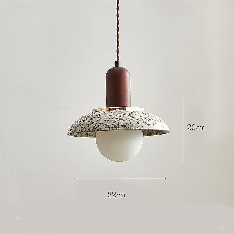 Modern Handmade Ceramic Pendant Light, Metal Ceramic Material, 20cm Height, Warm White Light, G9, Adjustable Chain 2026 - $349.99 –P5