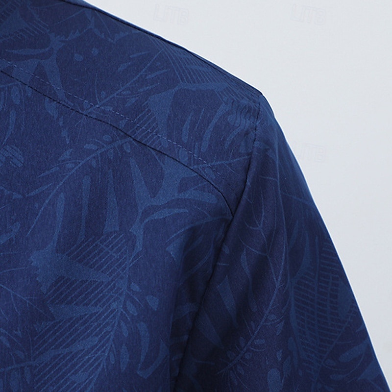 Homme Veste Légère Veste Décontractée Vacances Quotidien Avec Poches Printemps Automne Imprimé Mode Classique Col montant Régulier Noir Bleu de minuit Veste de 2025 ? $23.99 –P3