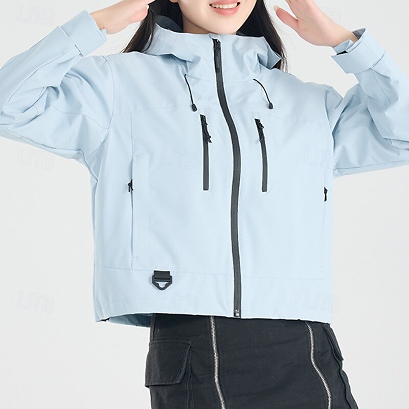 Mujer Cortavientos Chaqueta Chaqueta para senderismo Chaqueta rígida Al aire libre Impermeable Resistente al Viento Trajes de senderismo Ropa de senderismo Primavera Otoño Camiseta Camping 2025 - $46.99 –P1