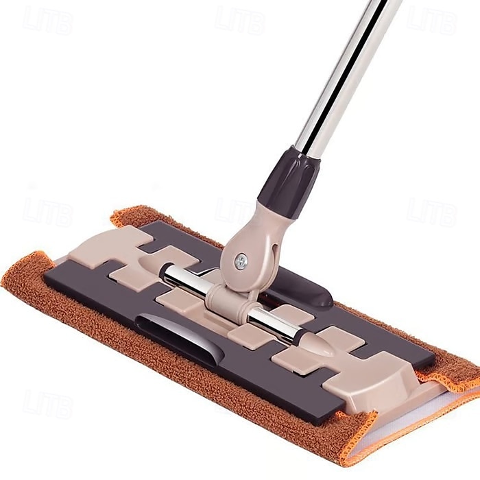 Queens Finders, mocio in microfibra girevole a 360 gradi, mocio piatto regolabile con manico in acciaio inossidabile e 4 panni lavabili riutilizzabili per la pulizia della casa del 2025 a $23.99 –P29